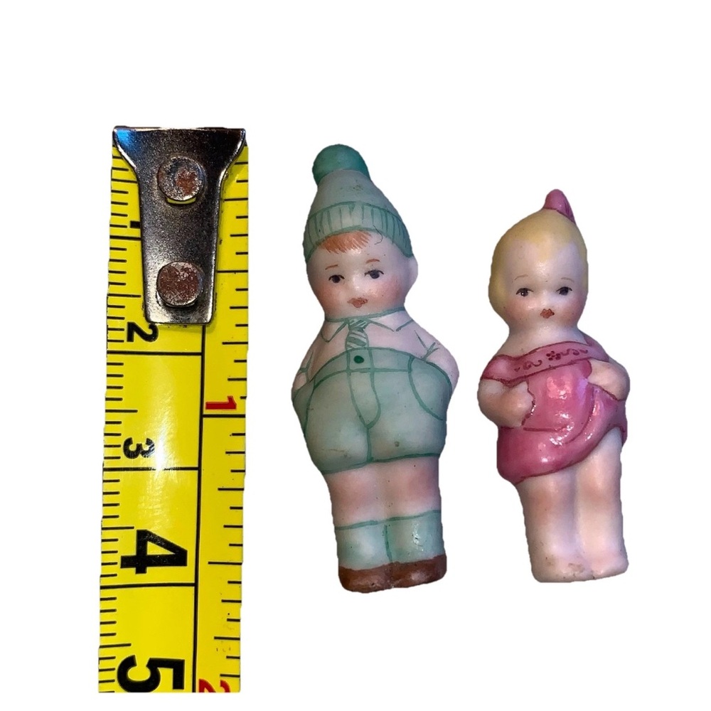 Charlotte Frozen Penny Dolls Vintage, Pair, 1.5" Bisque - Picture 6 of 6